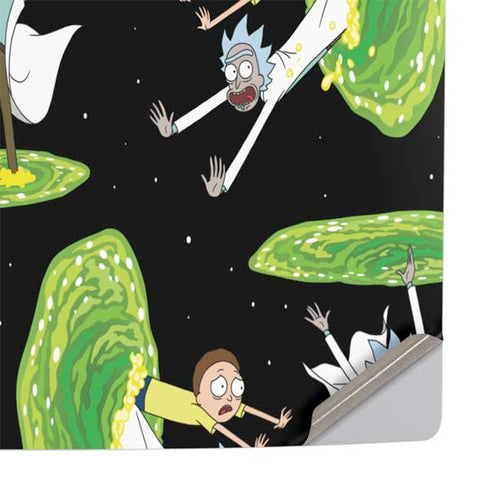 Adult Swim Rick and Morty Portal Pattern PS5 Slim Digital Edition Console Skin